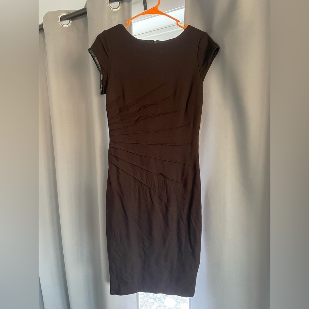 Brown cache mini dress